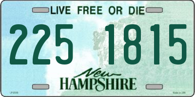 NH license plate 2251815