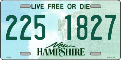 NH license plate 2251827