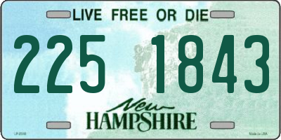 NH license plate 2251843