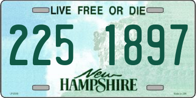 NH license plate 2251897