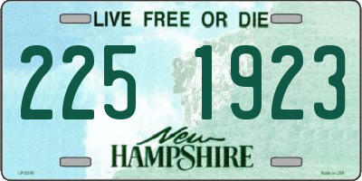 NH license plate 2251923