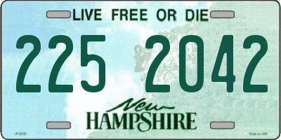 NH license plate 2252042