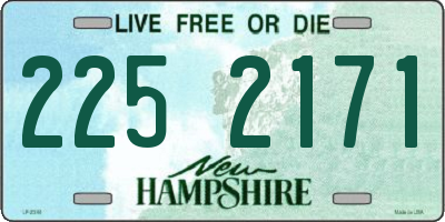 NH license plate 2252171