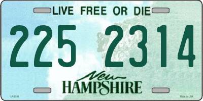 NH license plate 2252314