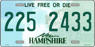 NH license plate 2252433