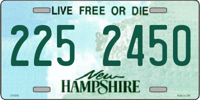 NH license plate 2252450