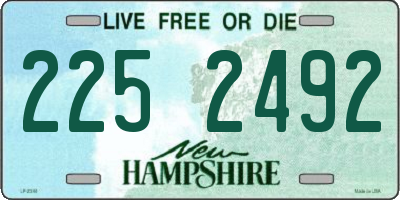 NH license plate 2252492