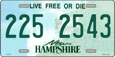 NH license plate 2252543