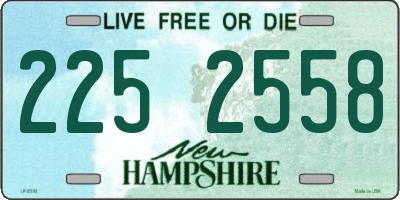 NH license plate 2252558