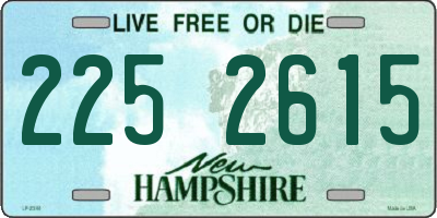 NH license plate 2252615