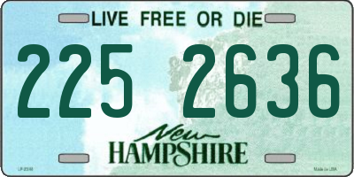 NH license plate 2252636