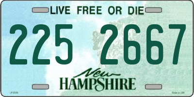 NH license plate 2252667