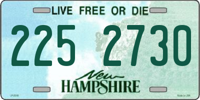NH license plate 2252730