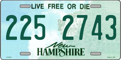 NH license plate 2252743