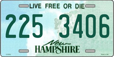 NH license plate 2253406