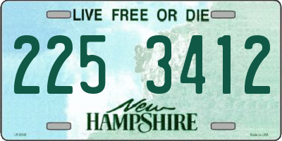 NH license plate 2253412