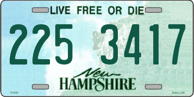 NH license plate 2253417