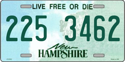 NH license plate 2253462