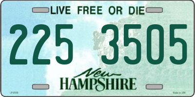 NH license plate 2253505