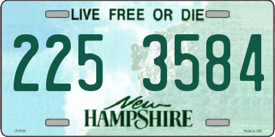 NH license plate 2253584