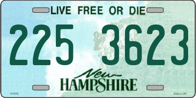 NH license plate 2253623