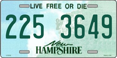 NH license plate 2253649