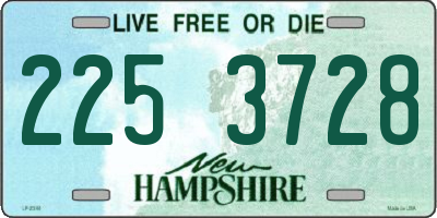 NH license plate 2253728