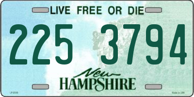 NH license plate 2253794