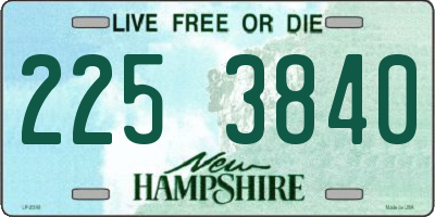 NH license plate 2253840