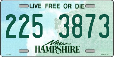 NH license plate 2253873