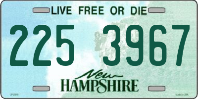 NH license plate 2253967