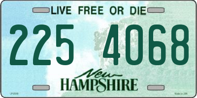 NH license plate 2254068