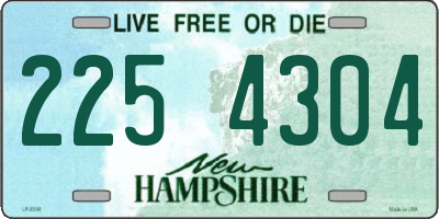 NH license plate 2254304