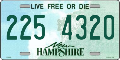 NH license plate 2254320