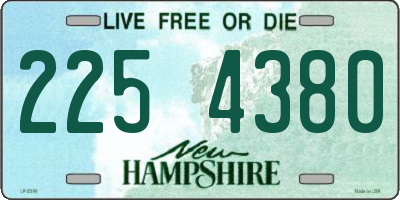NH license plate 2254380