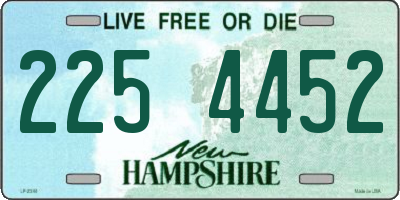 NH license plate 2254452