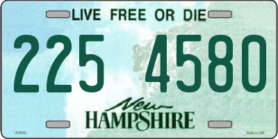 NH license plate 2254580