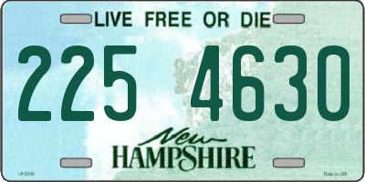NH license plate 2254630