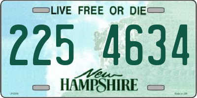 NH license plate 2254634