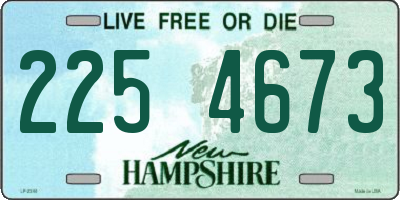 NH license plate 2254673