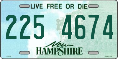 NH license plate 2254674