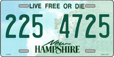 NH license plate 2254725