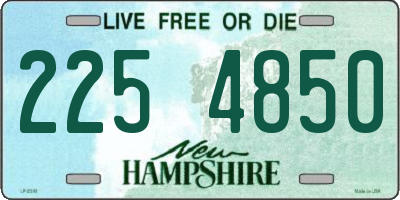NH license plate 2254850