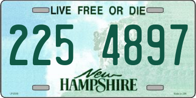 NH license plate 2254897