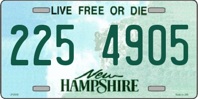 NH license plate 2254905