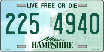 NH license plate 2254940