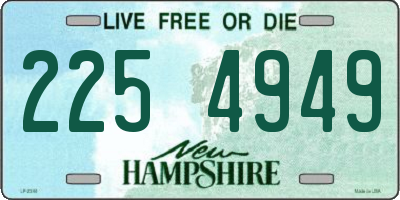 NH license plate 2254949