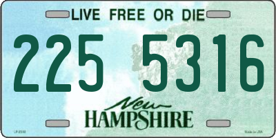 NH license plate 2255316