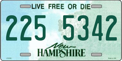 NH license plate 2255342