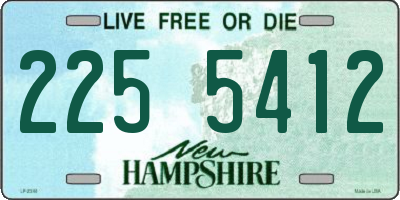 NH license plate 2255412
